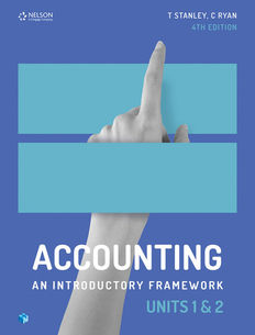 Accounting: An Introductory Framework Units 1 and 2 student book 4e