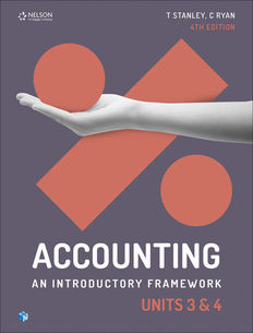 Accounting: An Introductory Framework Units 3 &amp; 4