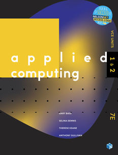 Applied Computing VCE Units 1&amp;2 7e