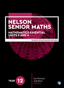 Nelson Senior Maths 12 Mathematics Essential